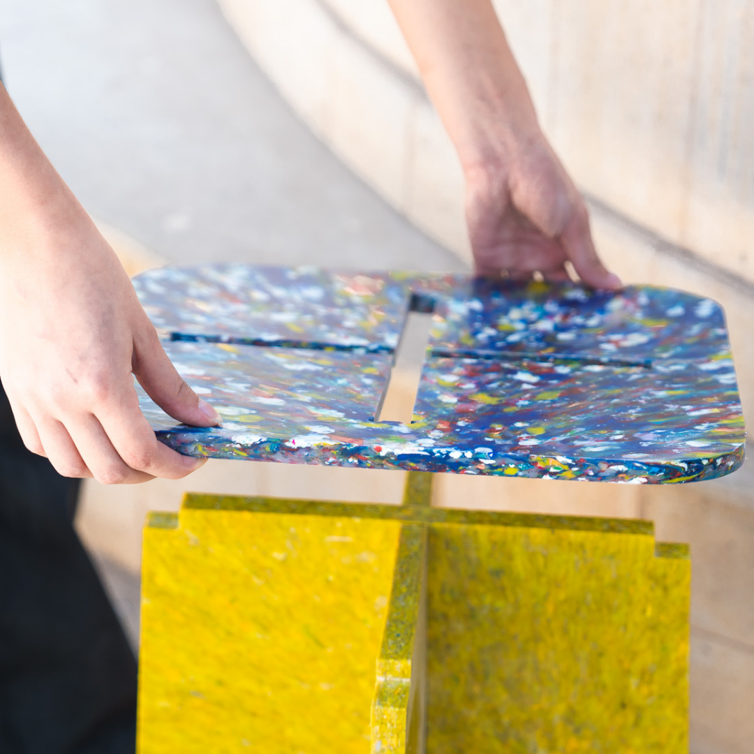 One Colored Base Stool / Table