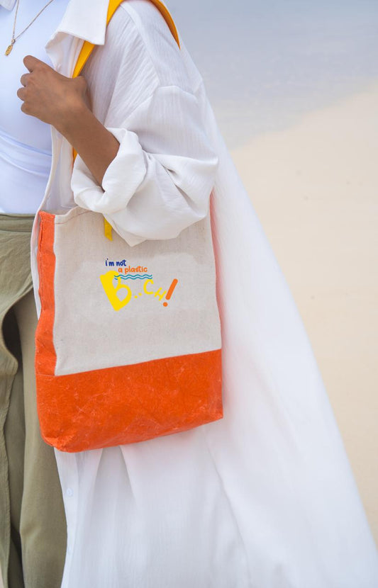 I'm not a plastic b..ch! Tote bag